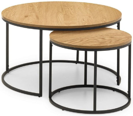 Bellini Round Nesting Coffee Table - Julian Bowen