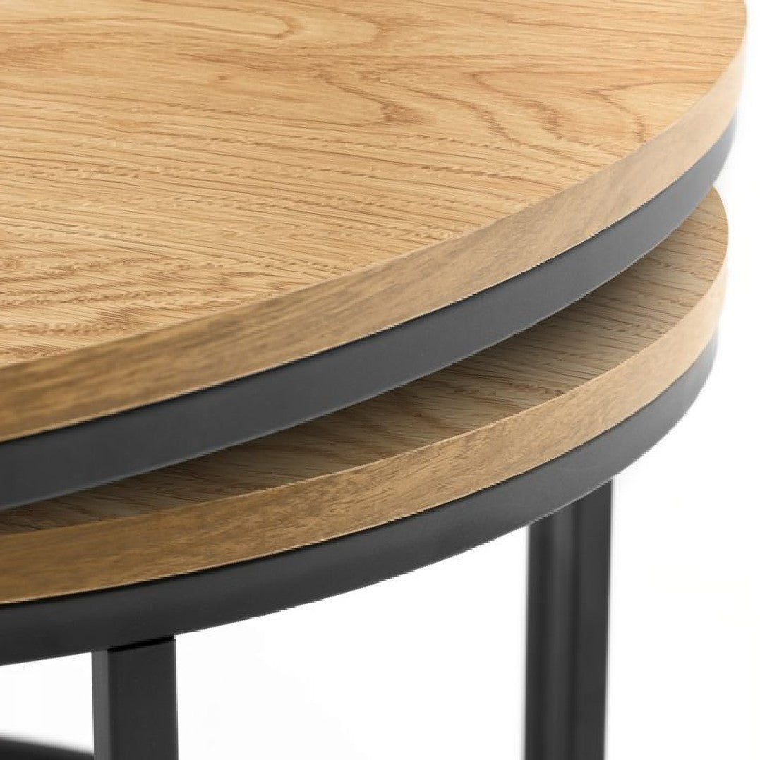 Bellini Round Nesting Coffee Table - Julian Bowen