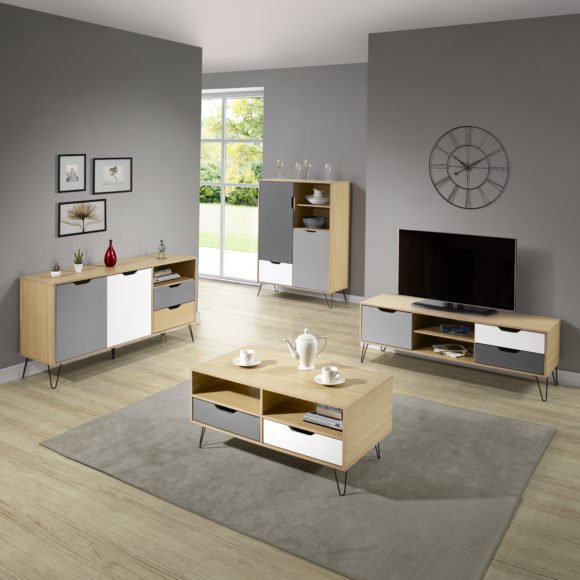 Bergen 2 Drawer Coffee Table - Seconique