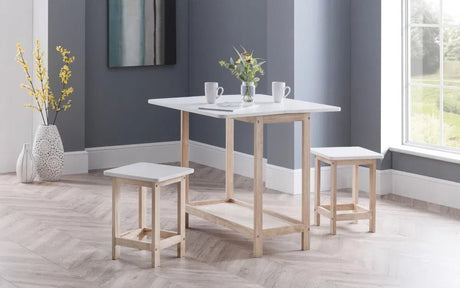 Bergen Bar Table with 2 Bar Stools - Julian Bowen