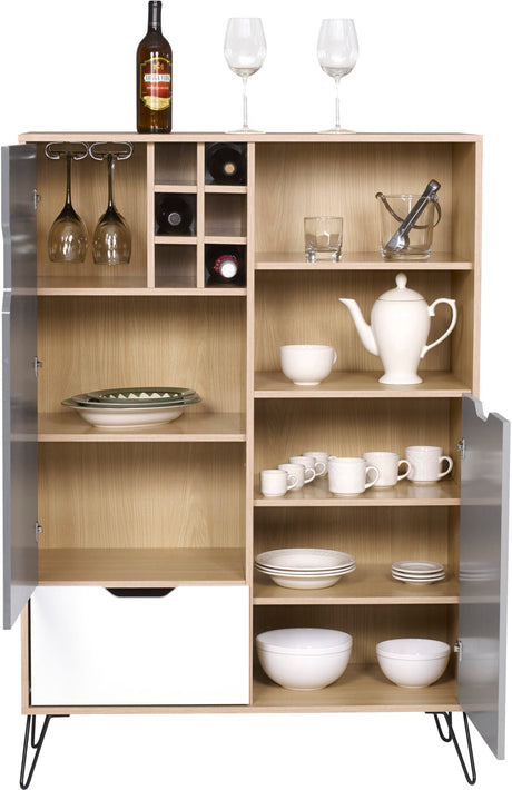 Bergen Tall Sideboard/Wine Rack - Seconique