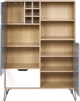 Bergen Tall Sideboard/Wine Rack - Seconique