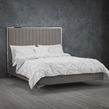 Berkeley Mink Velvet Bed Frame - LPD