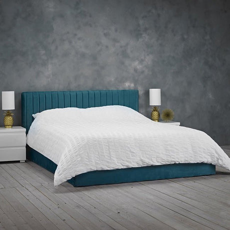 Berlin Velvet Ottoman Bed Frame - LPD