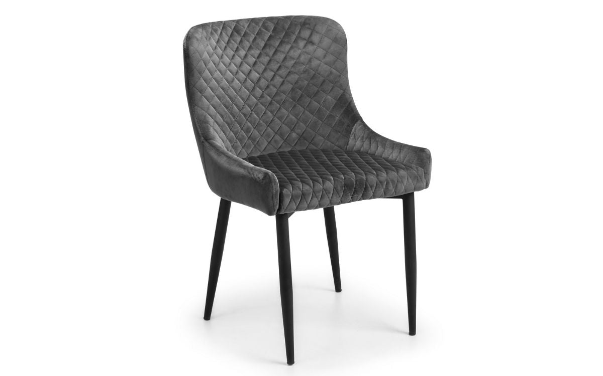 Berwick Dining Table Luxe Low Bench & 2 Luxe Chairs - Julian Bowen