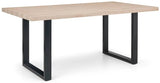 Berwick Dining Table Luxe Low Bench & 2 Luxe Chairs - Julian Bowen