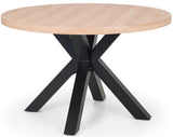 Berwick Round Table & 4 Hobart Scalloped Chairs - Julian Bowen