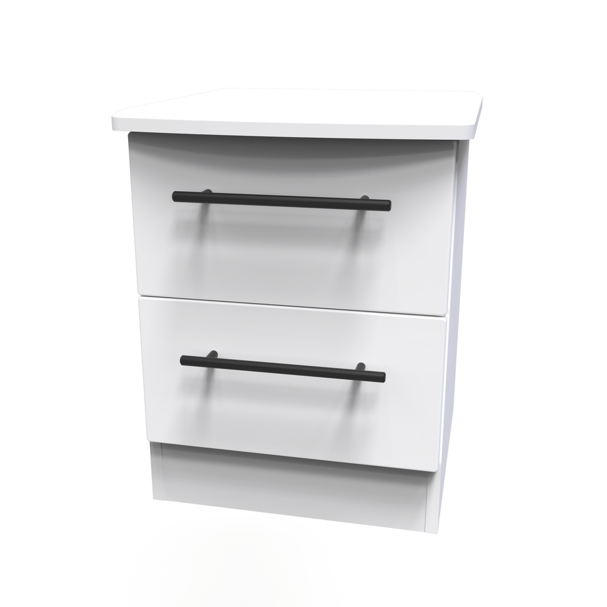 Beverley 2 Drawer Bedside Cabinet - Welcome Furniture
