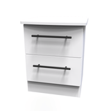 Beverley 2 Drawer Bedside Cabinet - Welcome Furniture