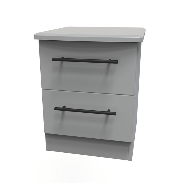 Beverley 2 Drawer Bedside Cabinet - Welcome Furniture