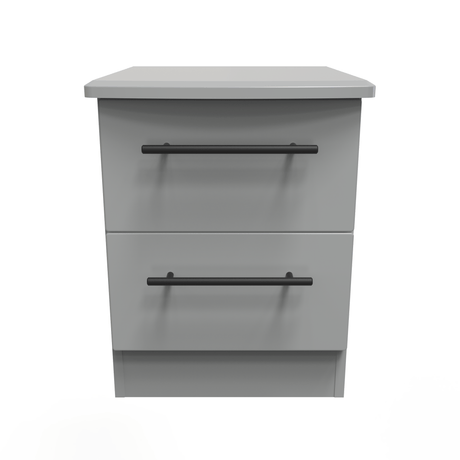 Beverley 2 Drawer Bedside Cabinet - Welcome Furniture