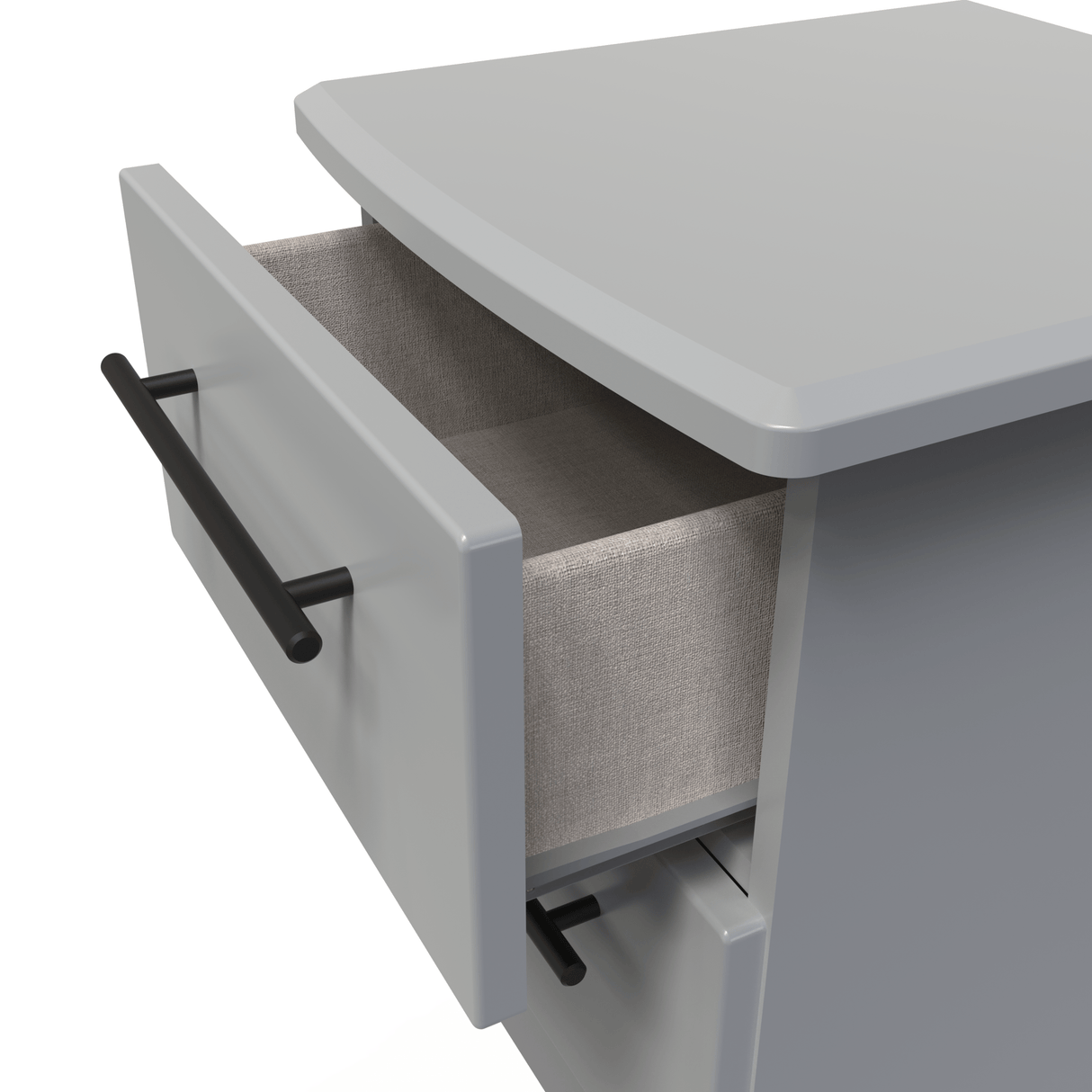 Beverley 2 Drawer Bedside Cabinet - Welcome Furniture