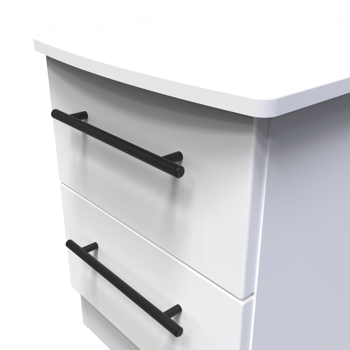Beverley 2 Drawer Bedside Cabinet - Welcome Furniture