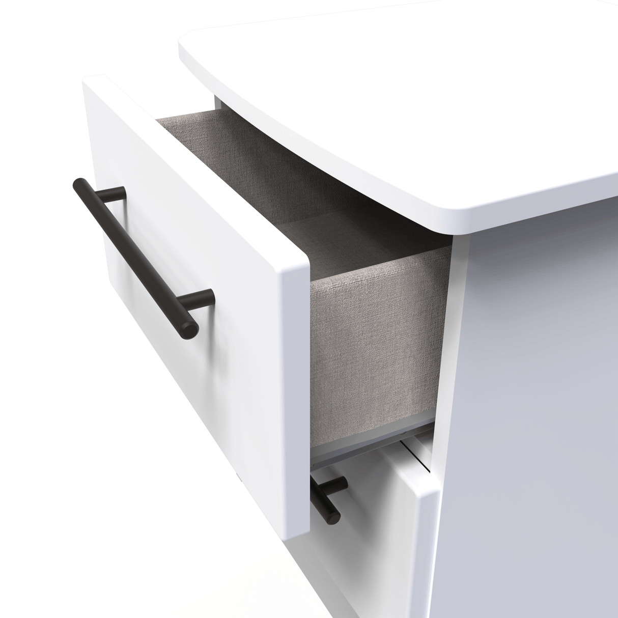 Beverley 2 Drawer Bedside Cabinet - Welcome Furniture