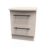 Beverley 2 Drawer Bedside Cabinet - Welcome Furniture