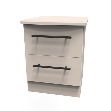 Beverley 2 Drawer Bedside Cabinet - Welcome Furniture
