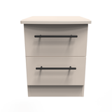 Beverley 2 Drawer Bedside Cabinet - Welcome Furniture