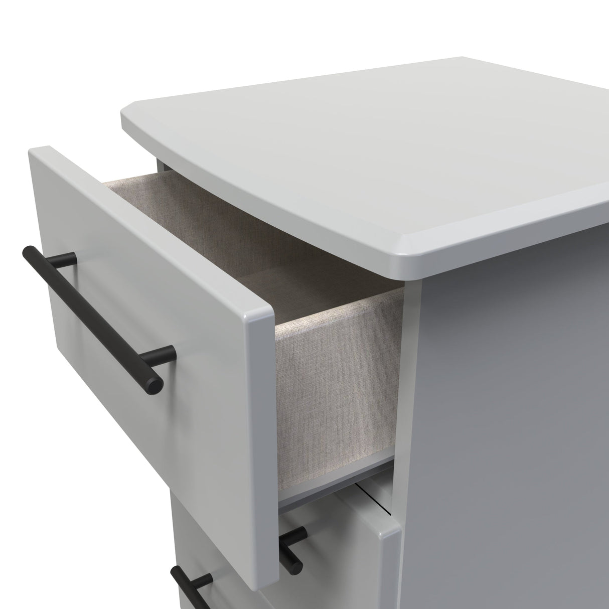 Beverley 3 Drawer Bedside Cabinet - Welcome Furniture