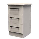 Beverley 3 Drawer Bedside Cabinet - Welcome Furniture