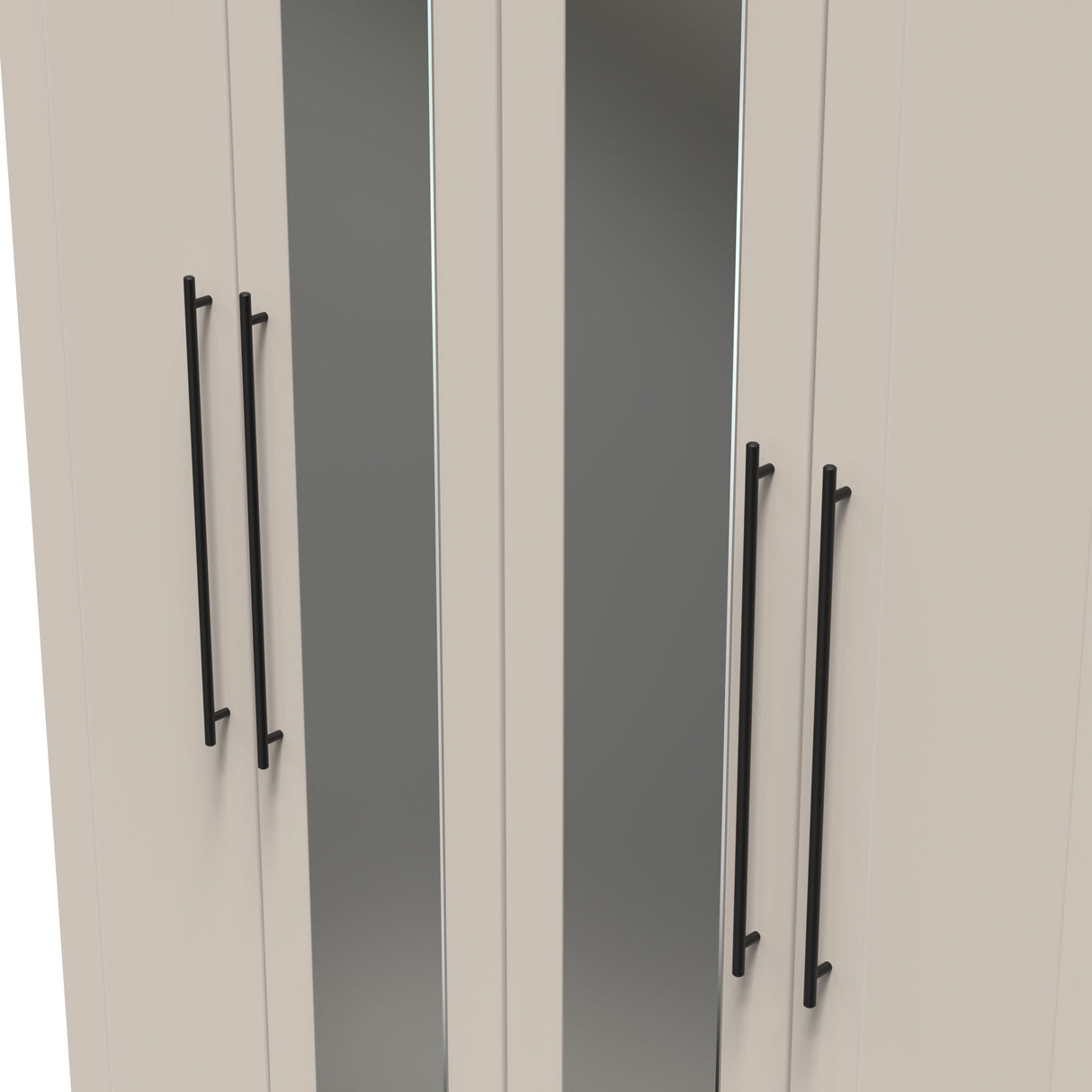 Beverley 4 Door Mirrored Wardrobe - Welcome Furniture