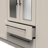 Beverley 6 Door 2 Drawer Mirrored Wardrobe - Welcome Furniture