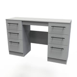 Beverley 6 Drawer Kneehole Vanity Dressing Table - Welcome Furniture