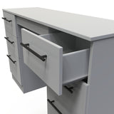 Beverley 6 Drawer Kneehole Vanity Dressing Table - Welcome Furniture