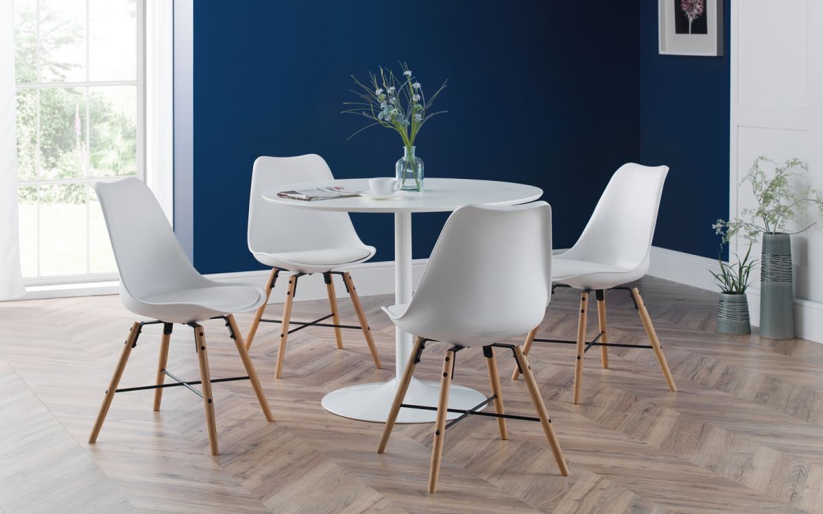 Blanco Round Dining Table - Julian Bowen