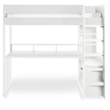 Blaze Gaming High Sleeper Bed Frame with Desk - Julian Bowen