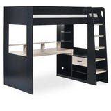 Blaze Gaming High Sleeper Bed Frame with Desk - Julian Bowen