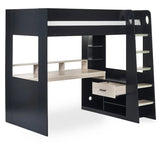 Blaze Gaming High Sleeper Bed Frame with Desk - Julian Bowen