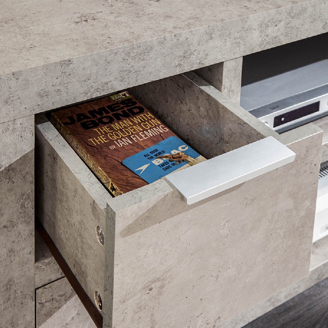 Bloc Concrete 2 Drawer TV Unit - GFW