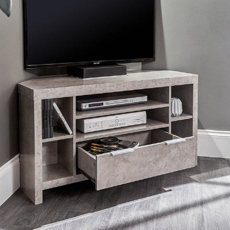 Bloc Concrete Corner TV Unit - GFW