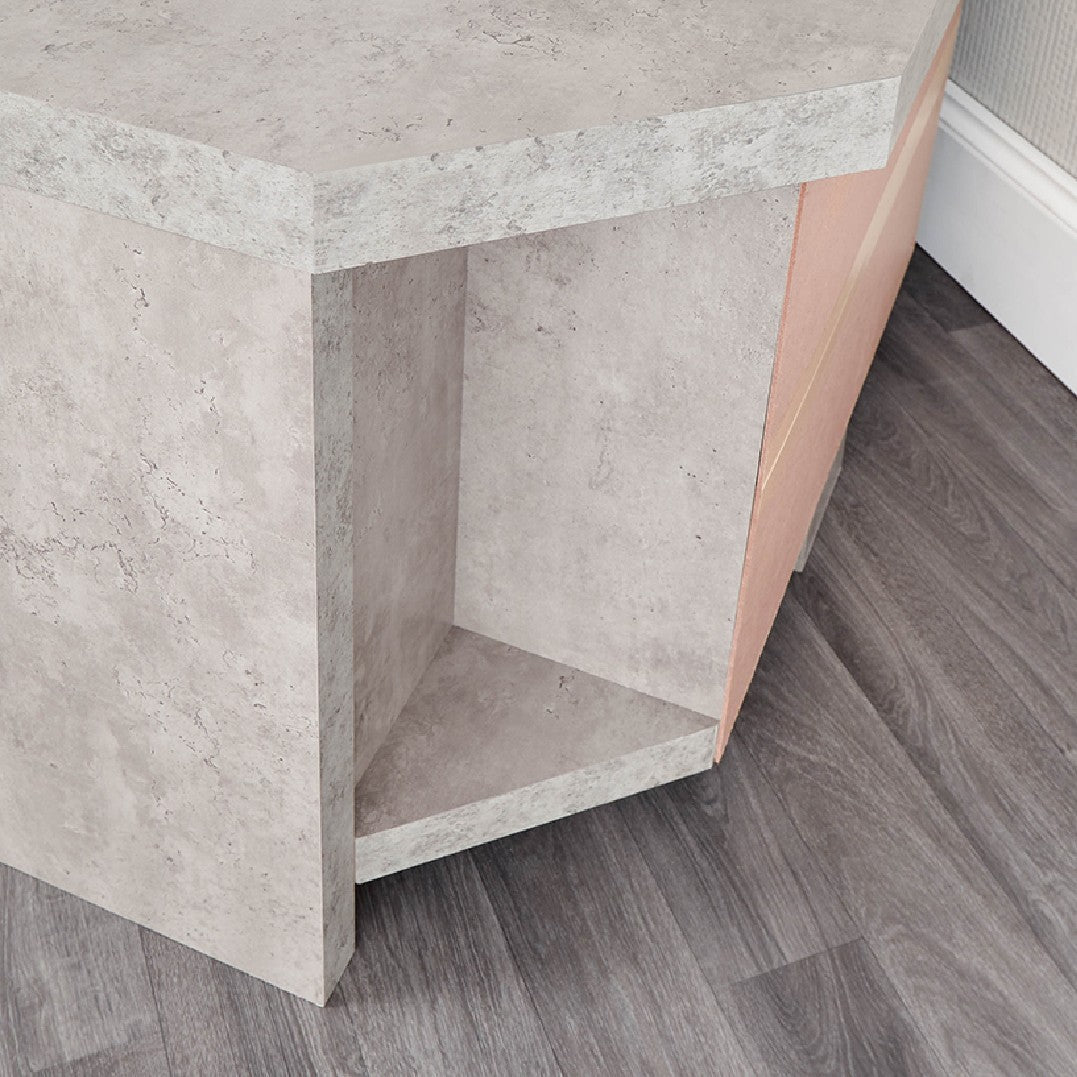 Bloc Concrete Corner TV Unit - GFW