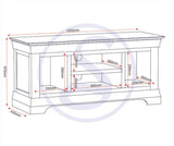 Bordeaux 120cm 2 Door TV Stand - Seconique