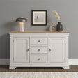 Bordeaux 2 Door 3 Drawer Sideboard - Seconique