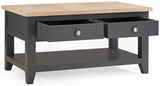 Bordeaux 2 Drawer Coffee Table - Julian Bowen