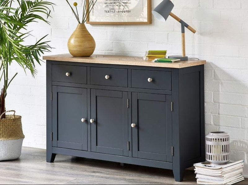 Bordeaux 3 Drawer 2 Door Sideboard - Julian Bowen