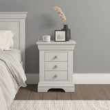 Bordeaux 3 Drawer Bedside - Seconique