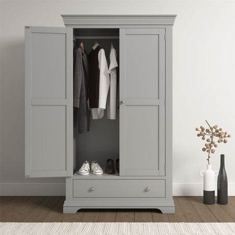 Bordeaux Double Door Wardrobe - Seconique