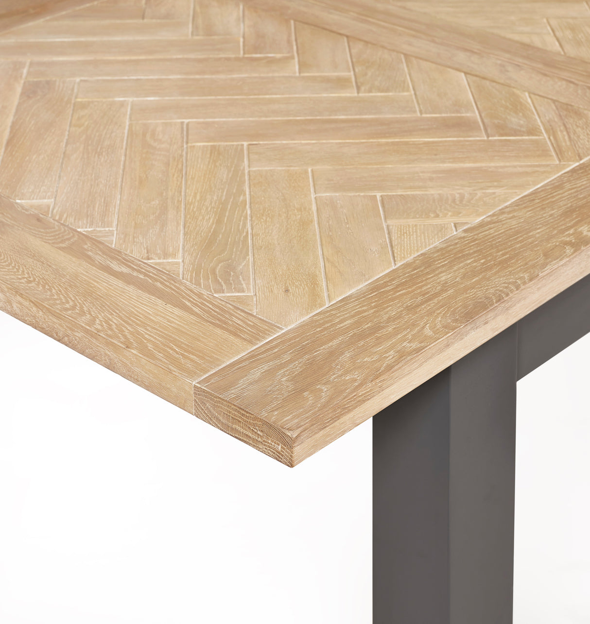 Bordeaux Herringbone Extending Dining Table - Julian Bowen
