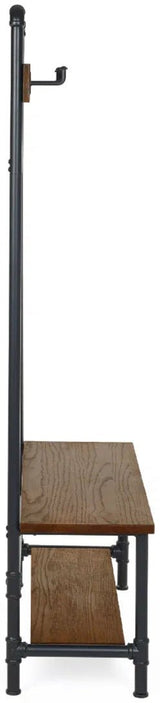 Boston Hallway Coat Stand with Bench - Julian Bowen