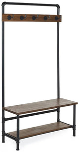Boston Hallway Coat Stand with Bench - Julian Bowen