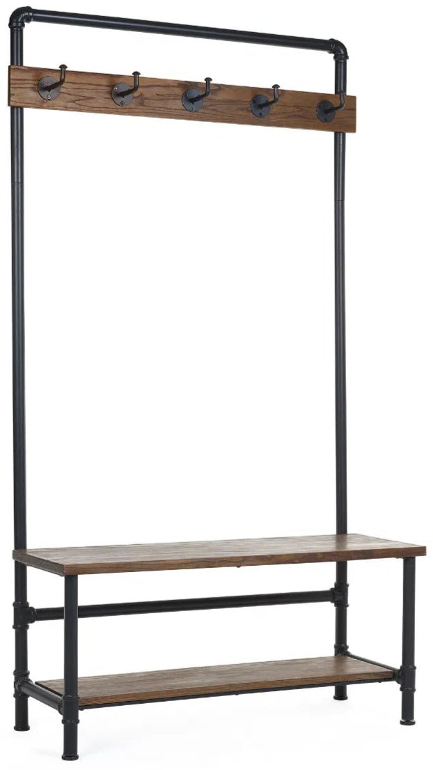 Boston Hallway Coat Stand with Bench - Julian Bowen