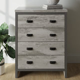 Boston Reclaimed Wood Effect 4 Drawer Chest - GFW