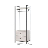 Alva Open Wardrobe with 2 Drawers 3 Piece Bedroom Set