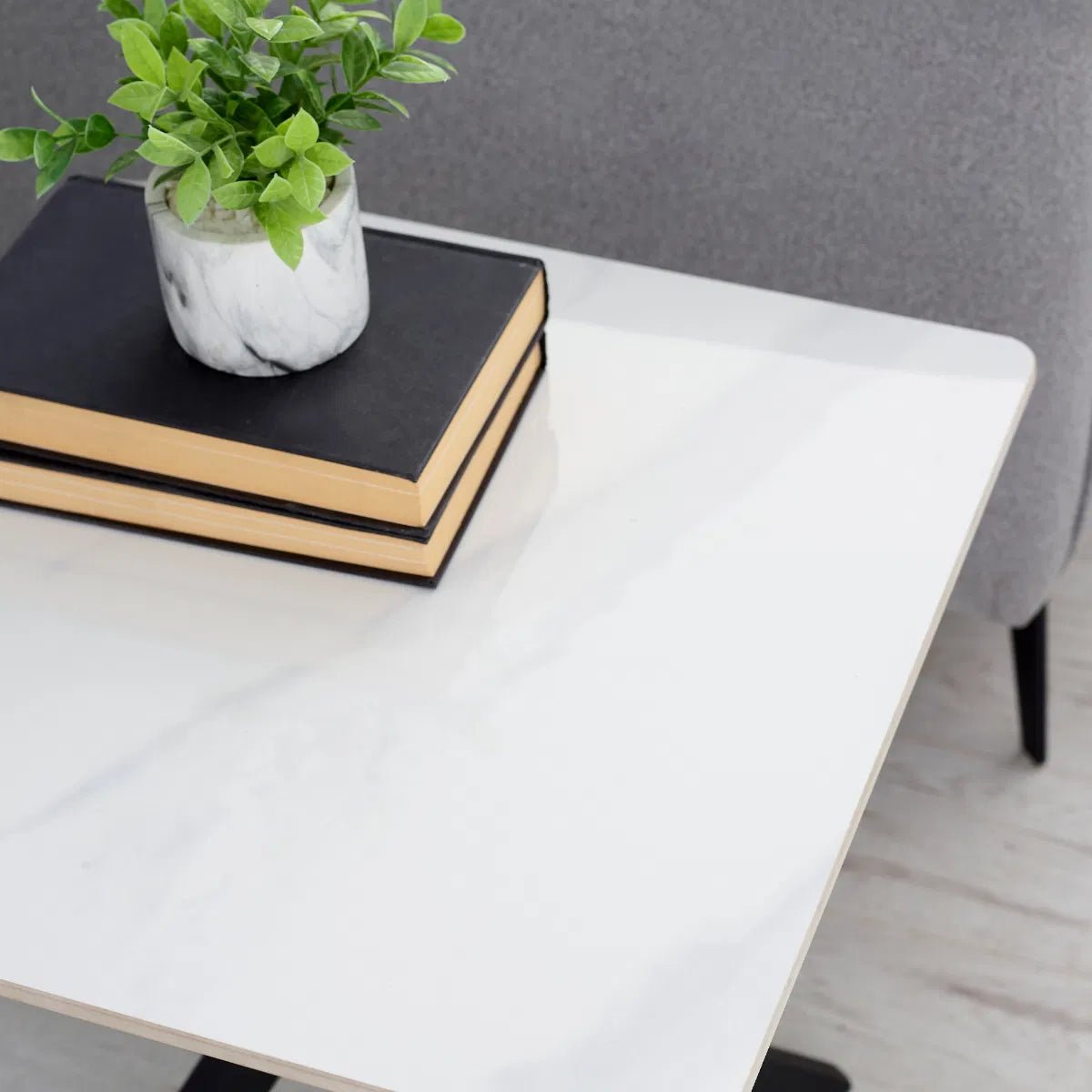 Bradley Marble Lamp Table - Julian Bowen