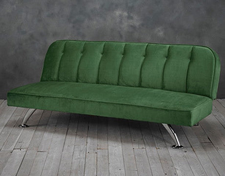 Brighton 3 Seater Velvet Clic Clac Sofa Bed - LPD