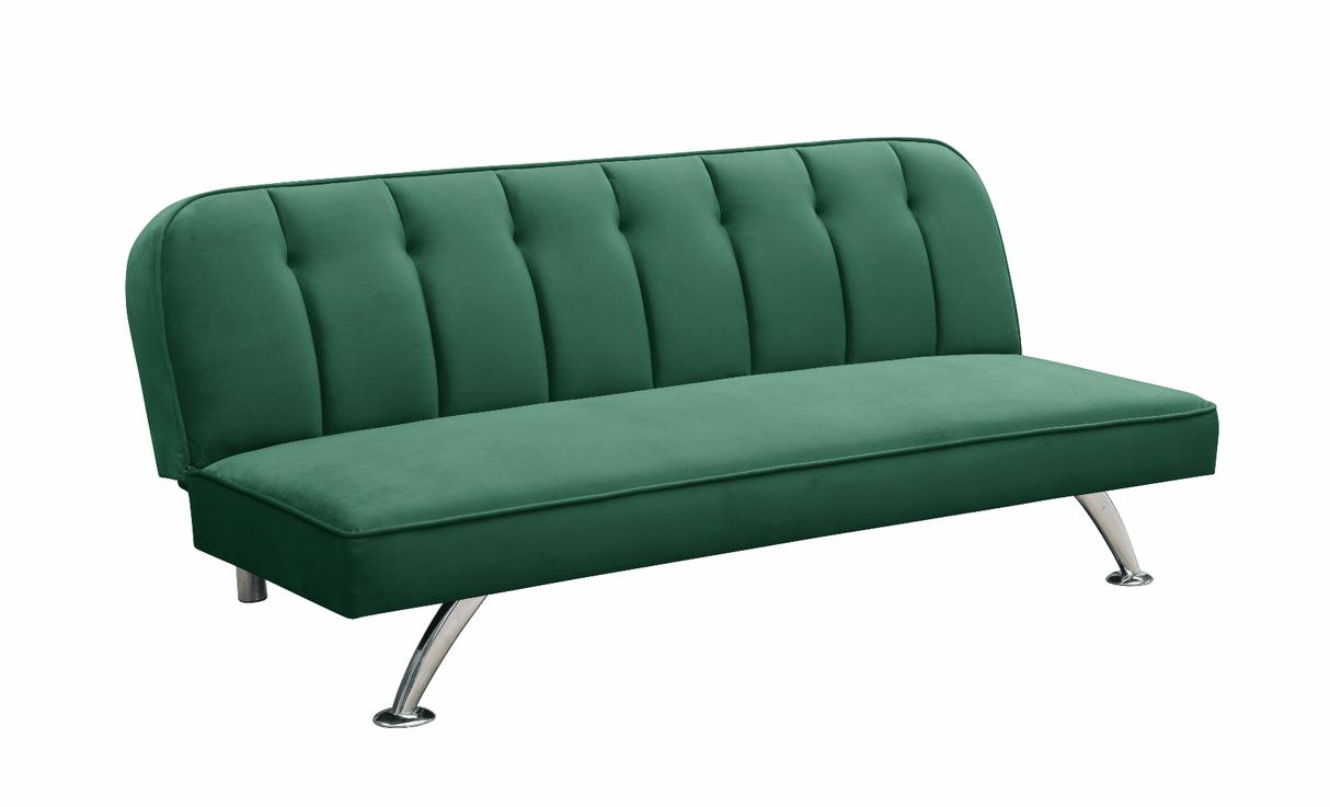 Brighton 3 Seater Velvet Clic Clac Sofa Bed - LPD