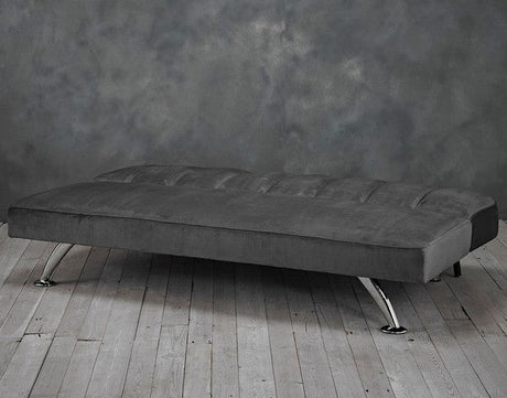 Brighton 3 Seater Velvet Clic Clac Sofa Bed - LPD